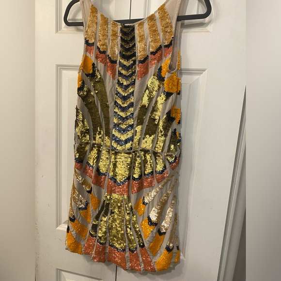 Vero Alfie 100% Silk Sequin Dress - Picture 5 of 7